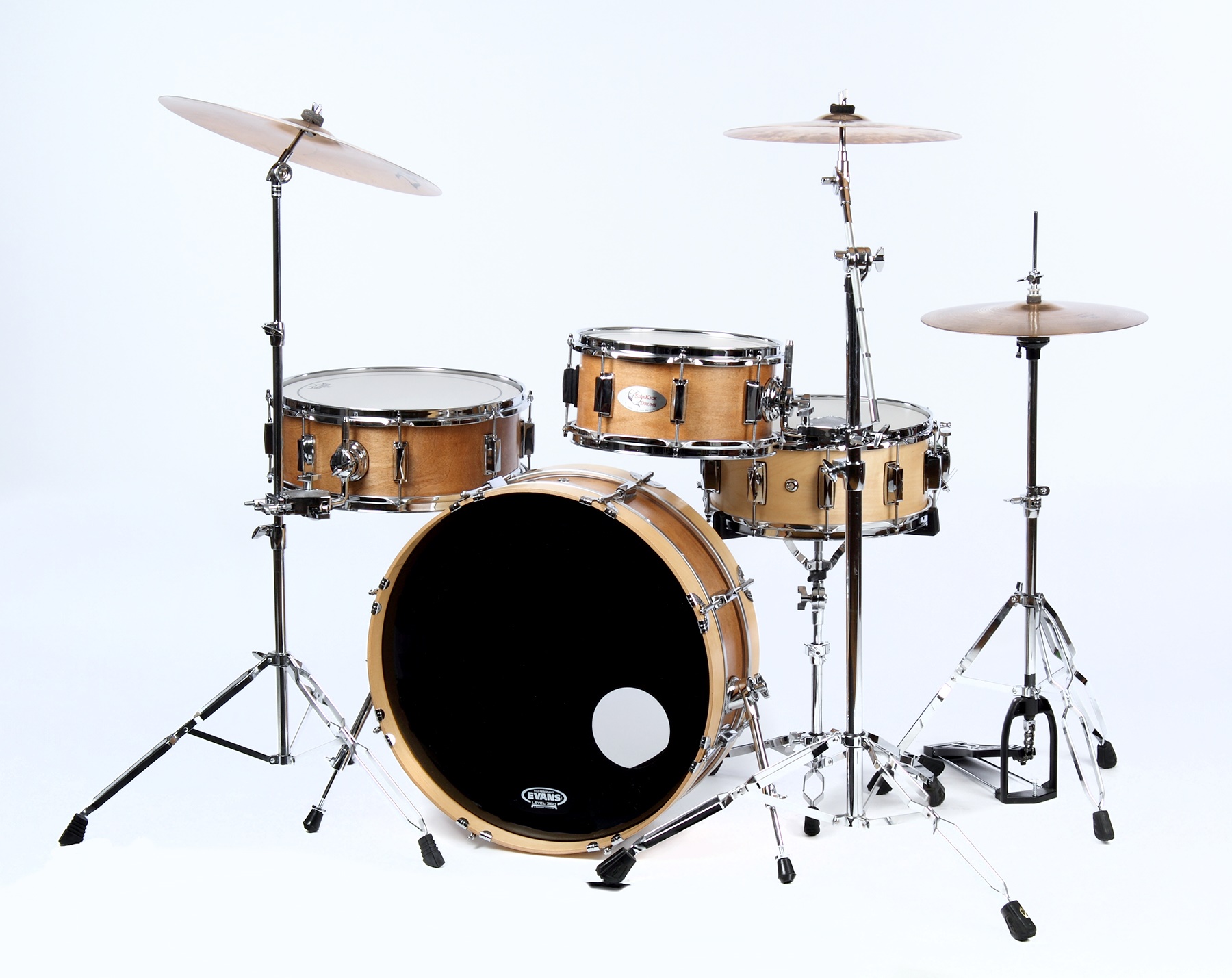 Skinny Small Drum Set - Burnt Orange | Side Kick Drums